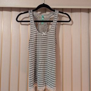 Honeydew Intimates Small PJ's White/Gray Stripes